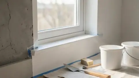 najpierw gladzie czy parapety